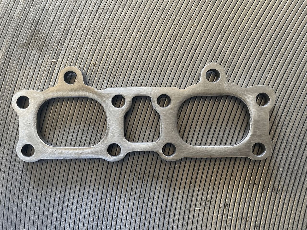 Flange de escape de acero inoxidable